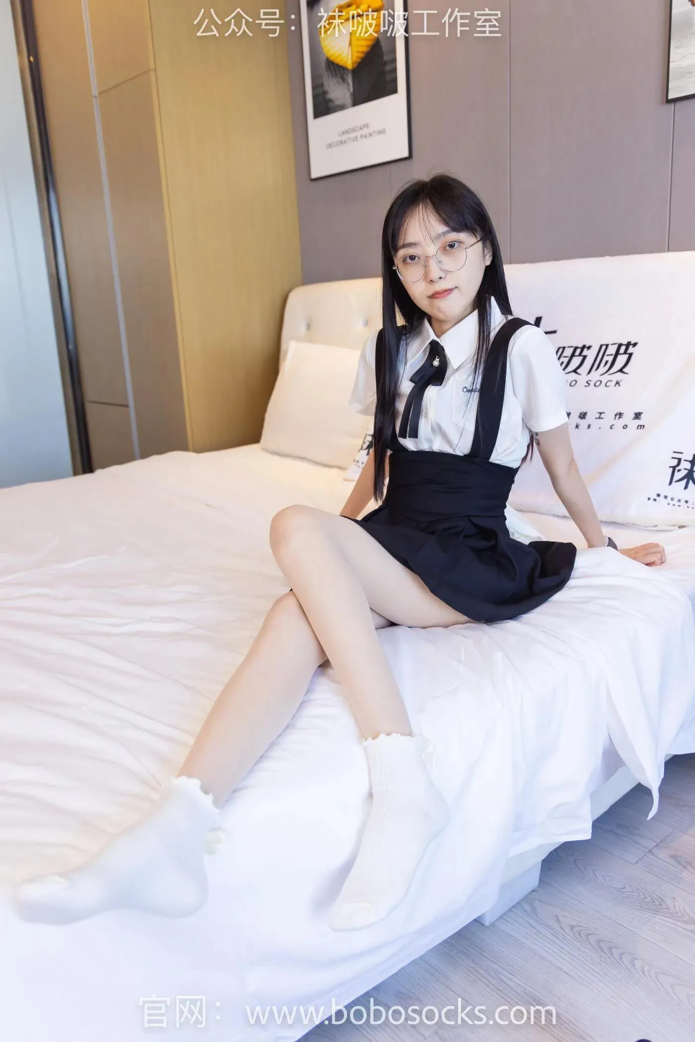 [BoBoSocks袜啵啵]NO.121 稚予-高跟鞋、白棉袜、肉丝 [138P]插图